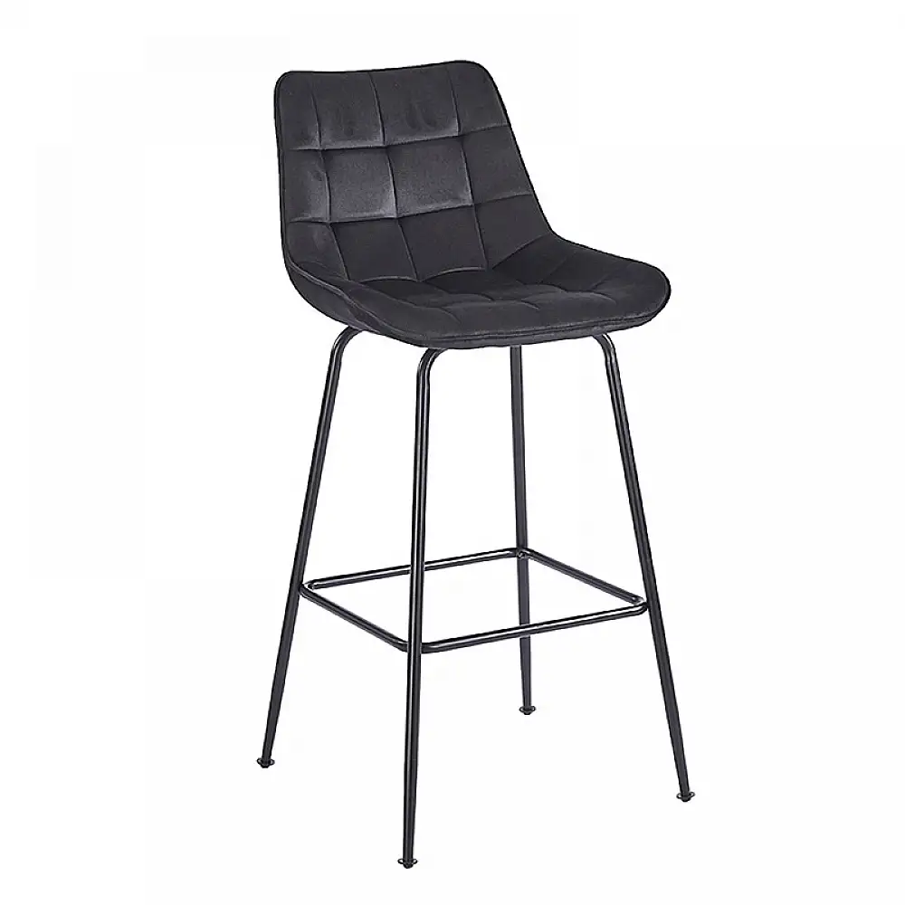 ERMINA BLACK VELVET ΥΦΑΣΜΑ 75εκ. ΣΚΑΜΠΟ ΜΕΤΑΛΛΙΚΟ 49X50X75-104εκ.