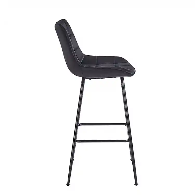 ERMINA BLACK VELVET ΥΦΑΣΜΑ 75εκ. ΣΚΑΜΠΟ ΜΕΤΑΛΛΙΚΟ 49X50X75-104εκ.