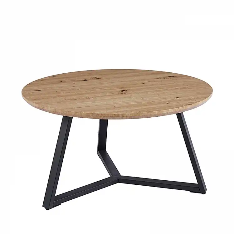 ALEX SONOMA OAK Φ80Χ41εκ. ΤΡΑΠΕΖΙ ΣΑΛΟΝΙΟΥ