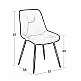 SILVIA BEIGE VELVET ΥΦΑΣΜΑ ΚΑΡΕΚΛΑ ΜΕΤΑΛΛΙΚΗ 51X58X87εκ.
