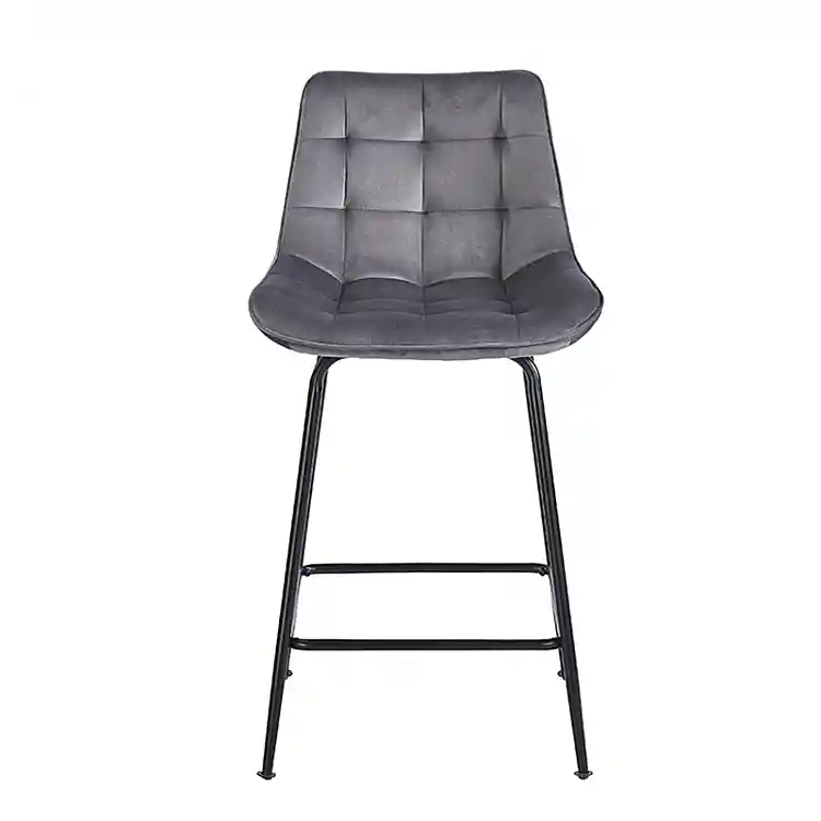 ERMINA GREY VELVET ΥΦΑΣΜΑ 64εκ. ΣΚΑΜΠΟ ΜΕΤΑΛΛΙΚΟ 49X50X64-94εκ.