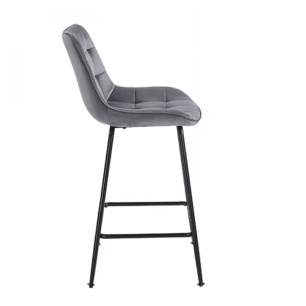 ERMINA GREY VELVET ΥΦΑΣΜΑ 64εκ. ΣΚΑΜΠΟ ΜΕΤΑΛΛΙΚΟ 49X50X64-94εκ.
