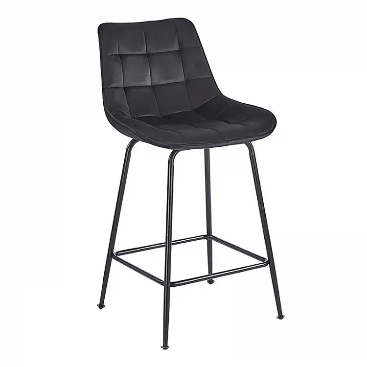 ERMINA BLACK VELVET ΥΦΑΣΜΑ 64εκ. ΣΚΑΜΠΟ ΜΕΤΑΛΛΙΚΟ 49X50X64-94εκ.