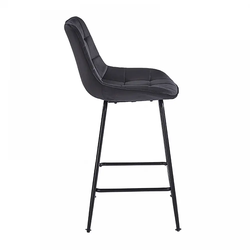 ERMINA BLACK VELVET ΥΦΑΣΜΑ 64εκ. ΣΚΑΜΠΟ ΜΕΤΑΛΛΙΚΟ 49X50X64-94εκ.