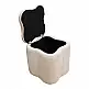 FIONA ΣΚΑΜΠΟ VELVET BEIGE ΜΕ ΑΠΟΘ. ΧΩΡΟ 30X30X34εκ.