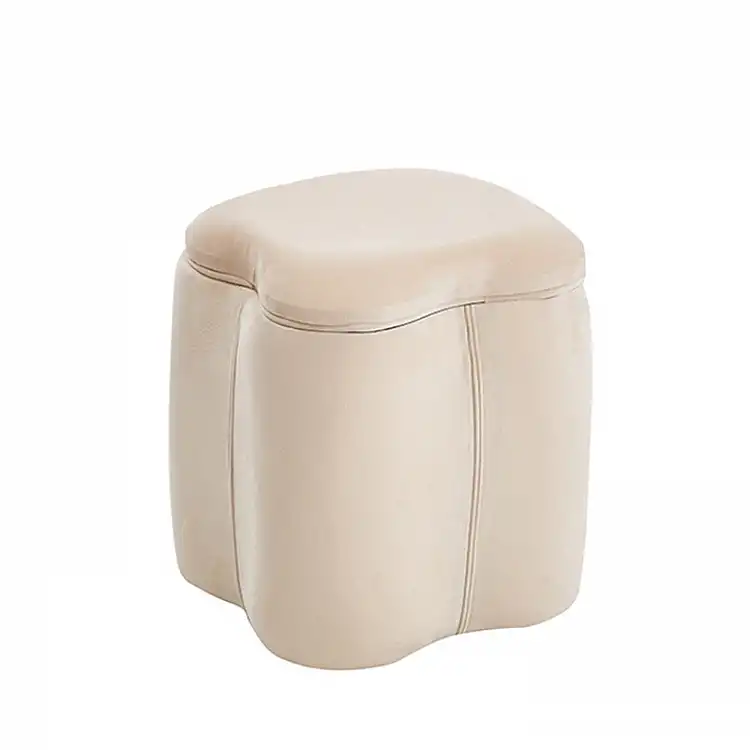 FIONA ΣΚΑΜΠΟ VELVET BEIGE ΜΕ ΑΠΟΘ. ΧΩΡΟ 30X30X34εκ.