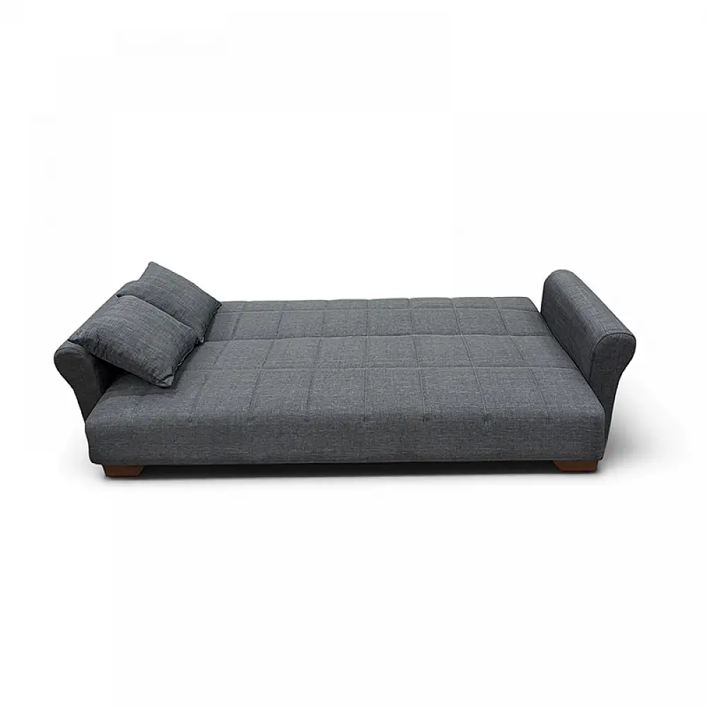 VAVEL DARK GREY ΥΦΑΣΜΑ 3ΘΕΣΙΟΣ ΚΑΝΑΠΕΣ/ΚΡΕΒΑΤΙ ΜΕ ΑΠΟΘ.ΧΩΡΟ 216X85X80εκ.
