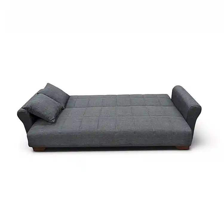 VAVEL DARK GREY ΥΦΑΣΜΑ 3ΘΕΣΙΟΣ ΚΑΝΑΠΕΣ/ΚΡΕΒΑΤΙ ΜΕ ΑΠΟΘ.ΧΩΡΟ 216X85X80εκ.