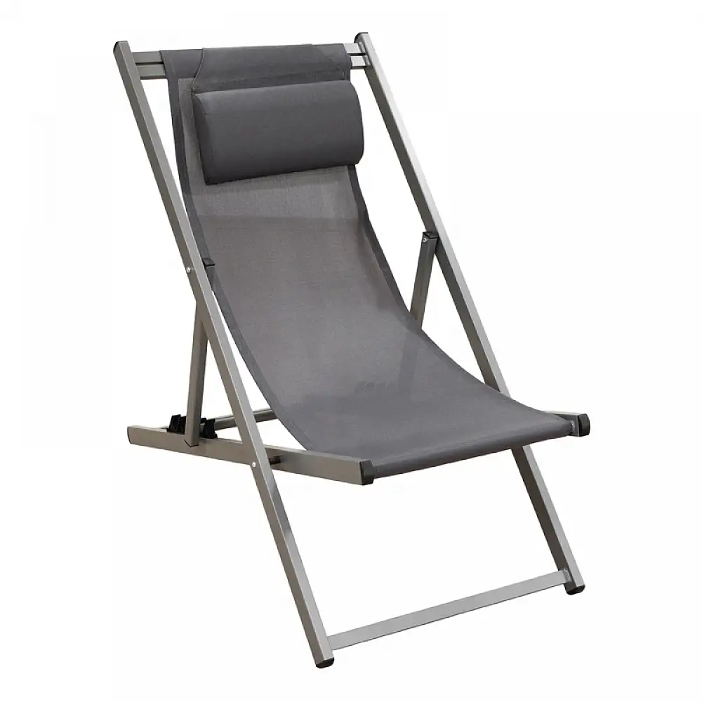 DEVIN ΣΕΖΛΟΝΓΚ GREY ΑΛΟΥΜΙΝΙΟΥ 58X95-102X78-95εκ.