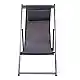 DEVIN ΣΕΖΛΟΝΓΚ GREY ΑΛΟΥΜΙΝΙΟΥ 58X95-102X78-95εκ.