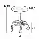 BAR70 ΜΑΥΡΟ PU(Σ2)ΣΚΑΜΠΟ ΜΕ ΑΜΟΡΤ. ΤΡΟΧΗΛΑΤΟ 36X41X59εκ.