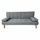 MERYL LIGHT GREY ΥΦΑΣΜΑ ΚΑΝΑΠΕΣ ΚΡΕΒΑΤΙ 170X81X74εκ.