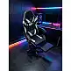 A9937 ΜΑΥΡΟ/ΓΚΡΙ PVC ΠΟΛΥΘΡΟΝΑ GAMING/ΜΕ ΥΠΟΠΟΔΙΟ 64X59X43-112/53-125εκ.