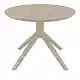 SKY TAUPE MINI Φ60X45εκ. ΤΡΑΠΕΖΙ ΠΟΛ/ΝΙΟΥ