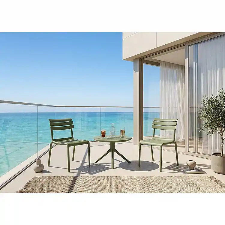 SKY OLIVE GREEN MINI Φ60X45εκ. ΤΡΑΠΕΖΙ ΠΟΛ/ΝΙΟΥ