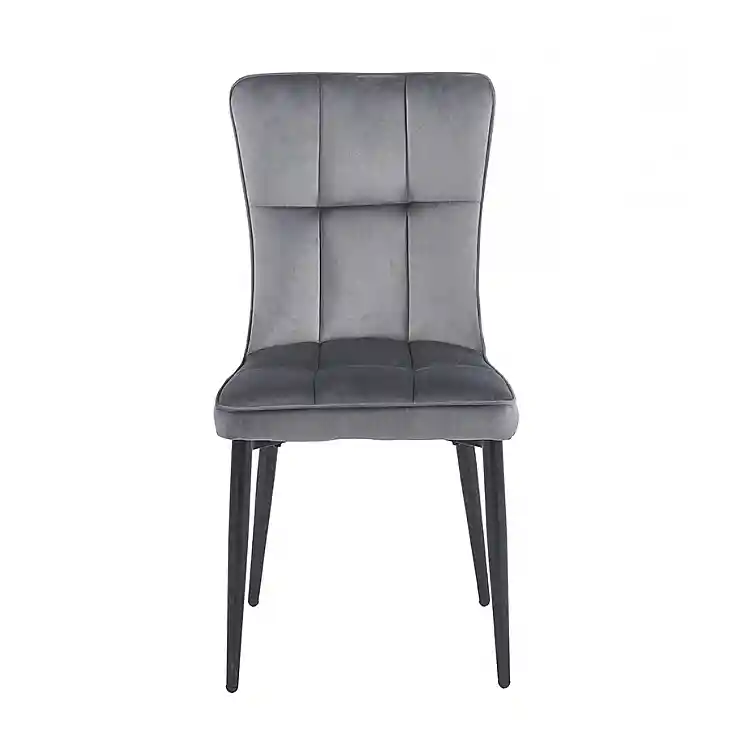 SELIN GREY VELVET ΥΦΑΣΜΑ ΚΑΡΕΚΛΑ ΜΕΤΑΛΛΙΚΗ 46X54X91εκ.