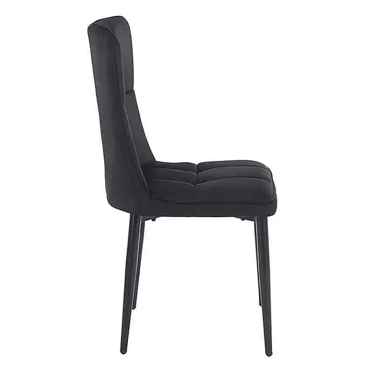 SELIN BLACK VELVET ΥΦΑΣΜΑ ΚΑΡΕΚΛΑ ΜΕΤΑΛΛΙΚΗ 46X54X91εκ.