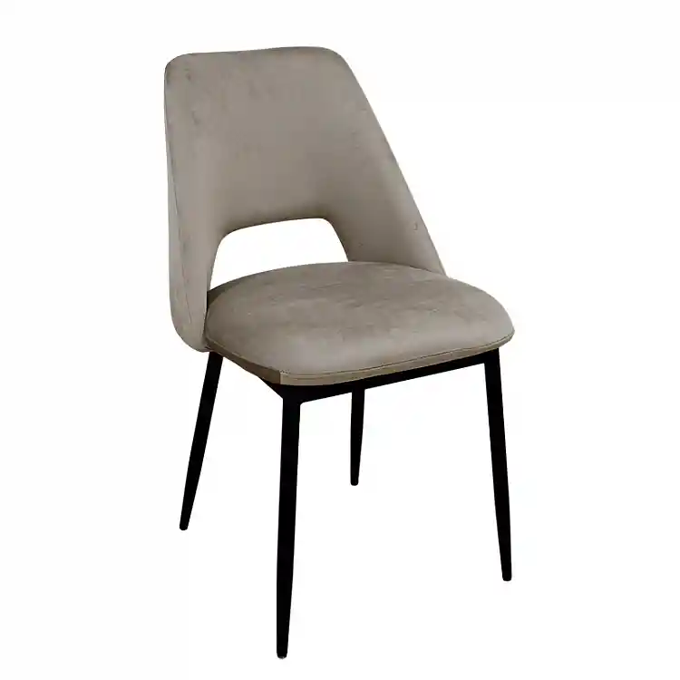 MADISON CAPPUCCINO VELVET ΥΦΑΣΜΑ ΚΑΡΕΚΛΑ ΜΕΤΑΛΛΙΚΗ 45X54X83εκ.
