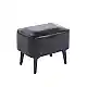 SAMI BLACK PU ΣΚΑΜΠΟ 40X30X34εκ.