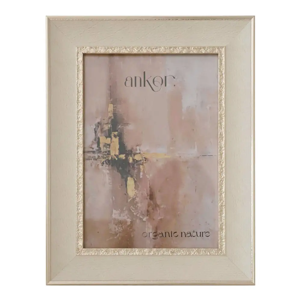 ΚΟΡΝΙΖΑ ΠΛΑΣΤΙΚΗ 13x18εκ. ΣΕ ΜΠΕΖ ΧΡΩΜΑ ΜΕ ΧΡΥΣΗ ΛΕΠΤΟΜΕΡΕΙΑ  - Ankor 13216-5