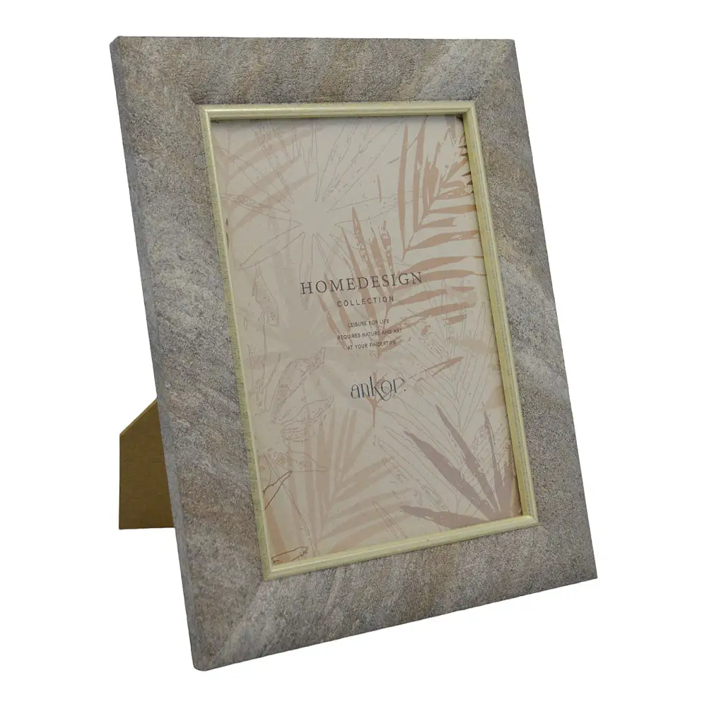 ΚΟΡΝΙΖΑ ΠΛΑΣΤΙΚΗ 13x18εκ. ΣΕ ΓΚΡΙ ΧΡΩΜΑ ΜΕ ΠΕΤΡΙΝΗ ΟΨΗ  - Ankor 23215-5