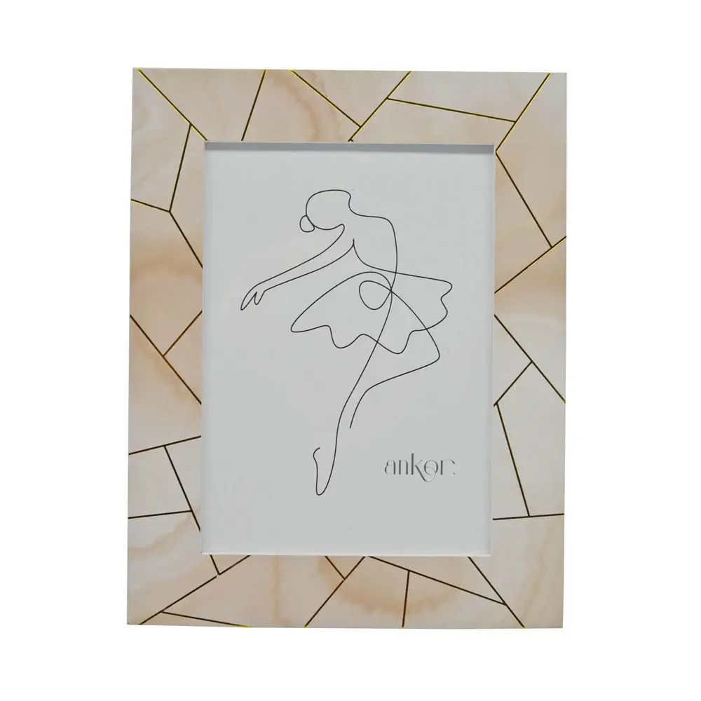 ΚΟΡΝΙΖΑ ΞΥΛΙΝΗ 15x20εκ. ΜΠΕΖ ΧΡΥΣΟ  - Ankor 6007-6