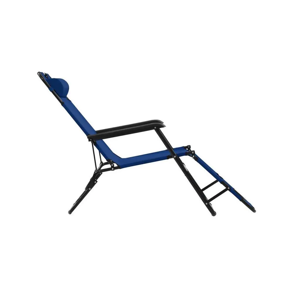 ΞΑΠΛΩΣΤΡΑ-ΚΑΡΕΚΛΑ ΠΤΥΣΣΟΜΕΝΗ ΜΠΛΕ 163x60x80εκ. - Ankor 789245