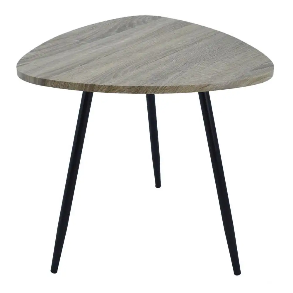 ΤΡΑΠΕΖΑΚΙ ΣΚΟΥΡΟ ΞΥΛΟ-ΜΕΤΑΛΛΟ 50x50x50εκ. - Ankor 805112