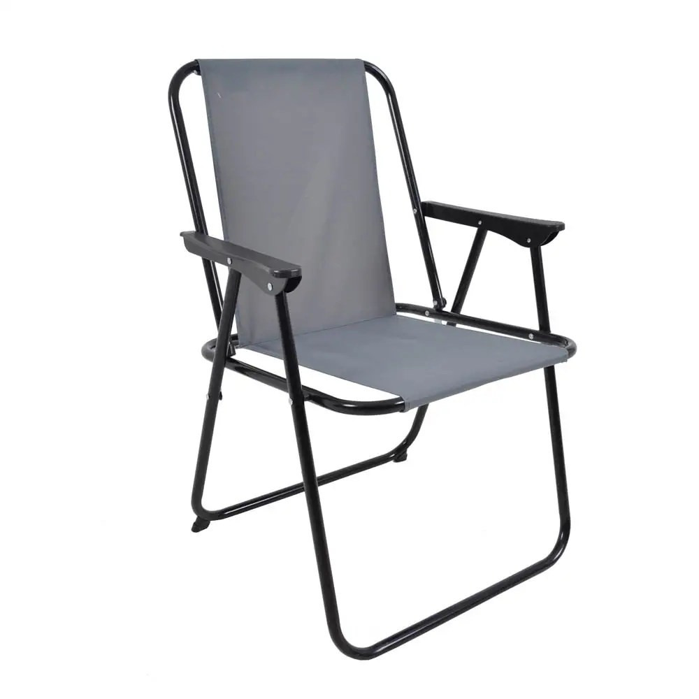 ΚΑΡΕΚΛΑ ΜΕΤΑΛΛΙΚΗ ΠΤΥΣΣΟΜΕΝΗ ΣΕ ΓΚΡΙ ΧΡΩΜΑ 53x58x75εκ. - Ankor 805525