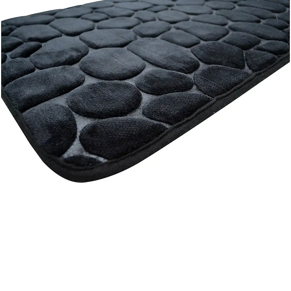 ΠΑΤΑΚΙ ΜΠΑΝΙΟΥ MEMORY FOAM ΜΑΥΡΟ ΒΟΤΣΑΛΟ ΜΕ SBR 50x80εκ. - Ankor 807840