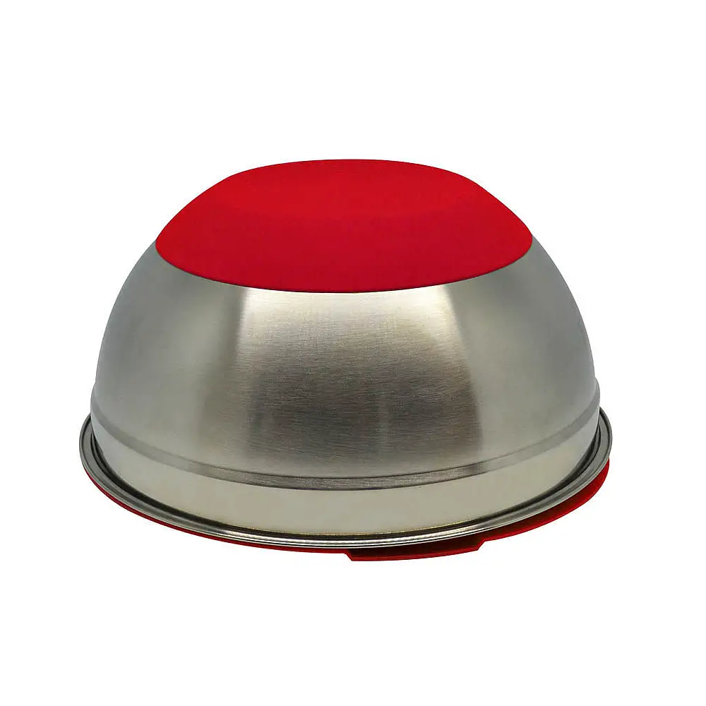 ΜΠΟΛ INOX ΜΕ ΚΟΚΚΙΝΟ ΚΑΠΑΚΙ ΚΑΙ ΒΑΣΗ ΣΙΛΙΚΟΝΗΣ 5,2lt  - Ankor 809592