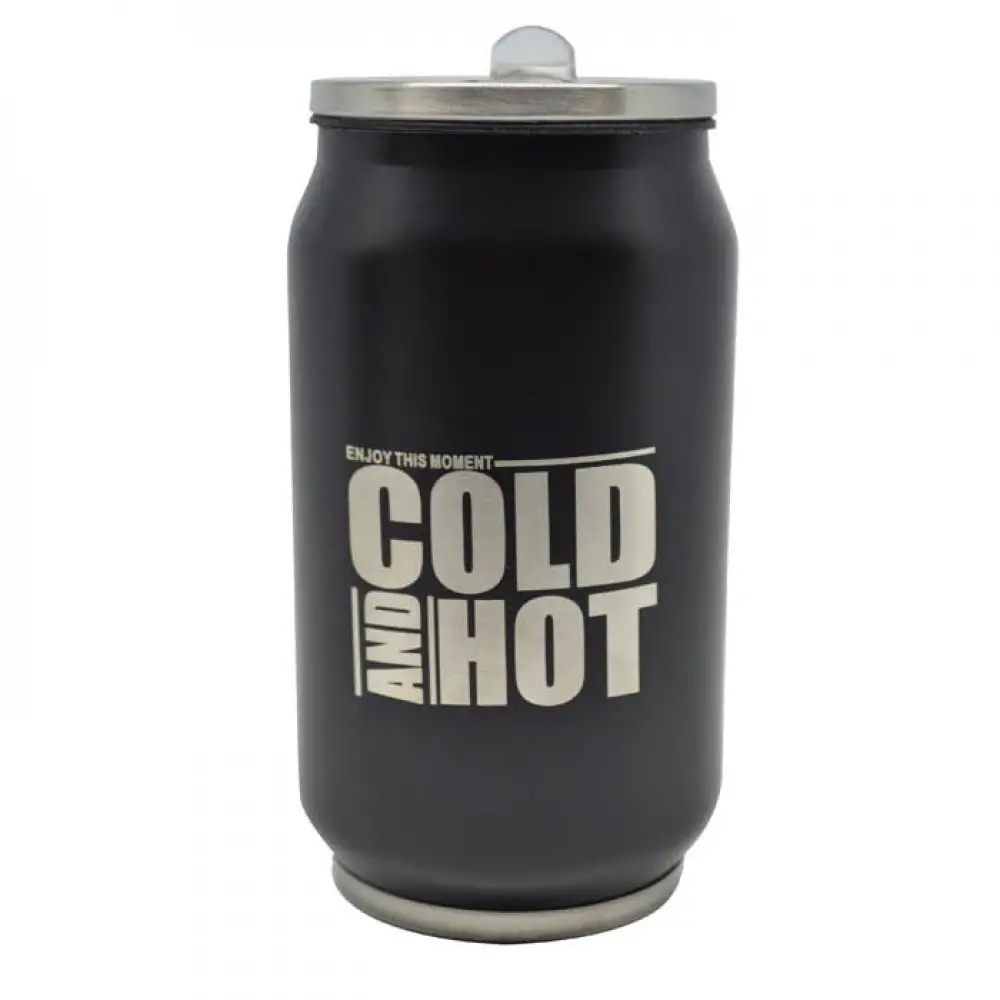 ΠΟΤΗΡΙ ΘΕΡΜΟΣ INOX ΜΑΥΡΟ COLD AND HOT 330ml  - Ankor 809783