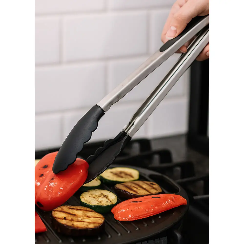 ΛΑΒΙΔΑ INOX  ΜΕ TPR ΜΑΥΡΗ ΤΣΙΜΠΙΔΑ 34,5εκ. - Ankor 812332