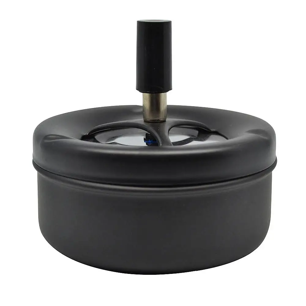 ΣΤΑΧΤΟΔΟΧΕΙΟ ΜΕ ΚΑΠΑΚΙ ΑΝΤΙΑΝΕΜΙΚΟ ΜΑΥΡΟ ΜΑΤ 11x11x10εκ. - Ankor 814220