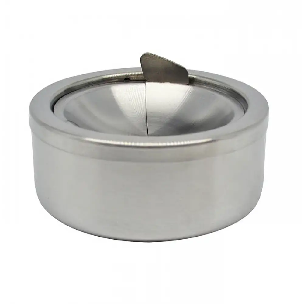 ΣΤΑΧΤΟΔΟΧΕΙΟ INOX ΜΕ ΚΑΠΑΚΙ ΑΝΤΙΑΝΕΜΙΚΟ 12x12x5,5εκ. - Ankor 815623