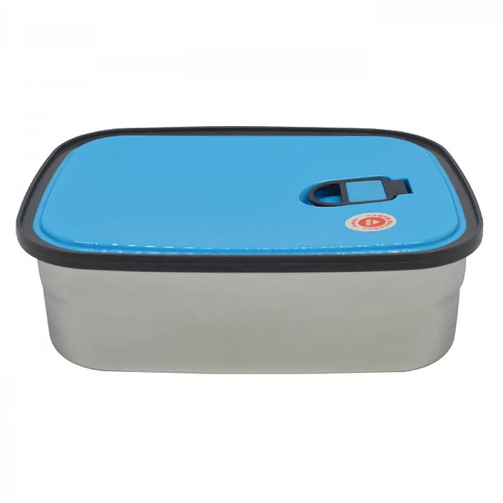 ΦΑΓΗΤΟΔΟΧΕΙΟ INOX ΜΕ ΜΠΛΕ ΠΛΑΣΤΙΚΟ ΚΑΠΑΚΙ 0,35lt  - Ankor 818600