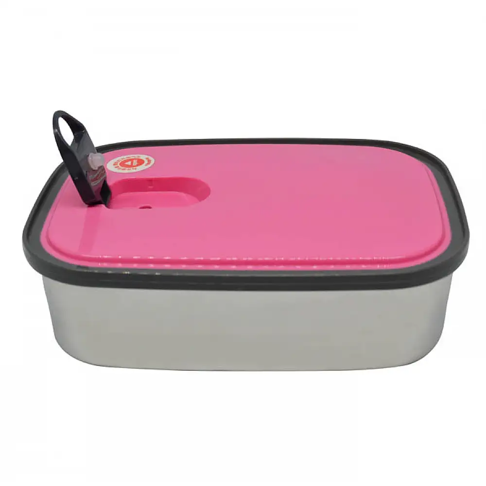 ΦΑΓΗΤΟΔΟΧΕΙΟ INOX ΜΕ ΦΟΥΞΙΑ  ΠΛΑΣΤΙΚΟ ΚΑΠΑΚΙ 0,35lt  - Ankor 818617