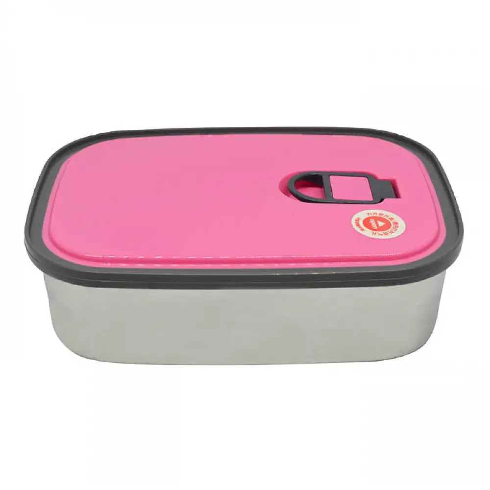 ΦΑΓΗΤΟΔΟΧΕΙΟ INOX ΜΕ ΦΟΥΞΙΑ ΠΛΑΣΤΙΚΟ ΚΑΠΑΚΙ 0,68lt  - Ankor 818631