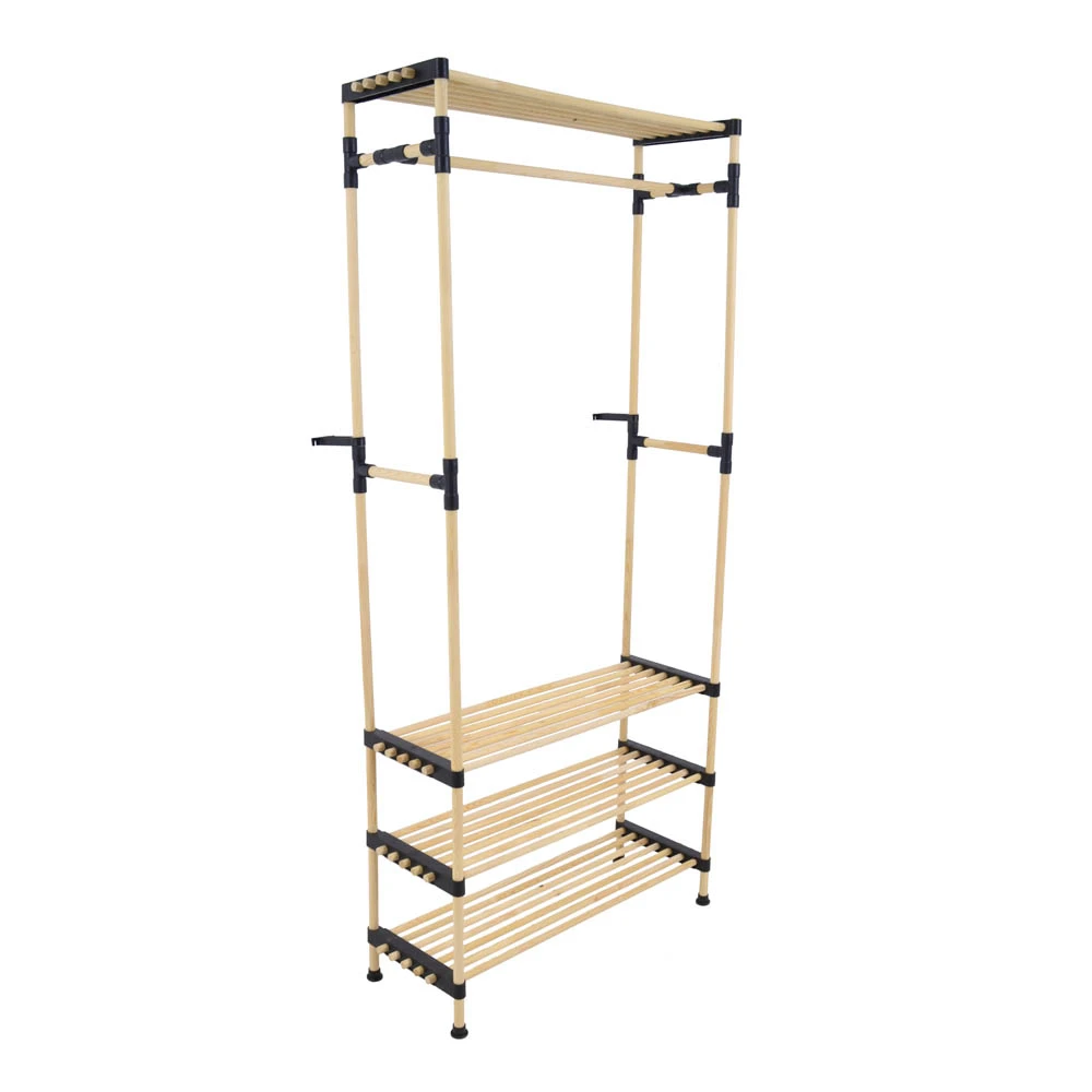 ΝΤΟΥΛΑΠΑ ΞΥΛΙΝΗ ΑΝΟΙΧΤΗ ΜΕ ΡΑΦΙΑ 76x28x165εκ.  - Ankor 820597