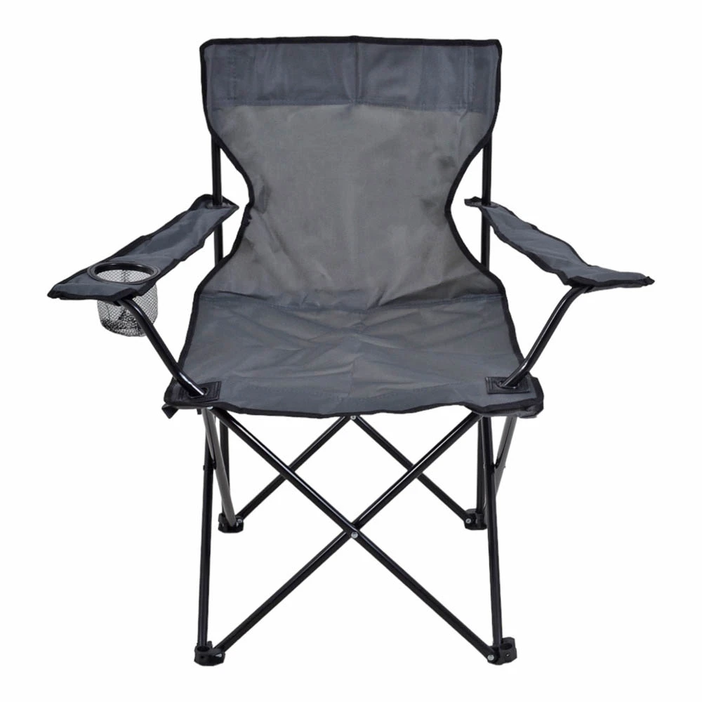 ΚΑΡΕΚΛΑ CAMPING ΠΤΥΣΣΟΜΕΝΗ ΓΚΡΙ 82x50x80εκ. - Ankor 824021