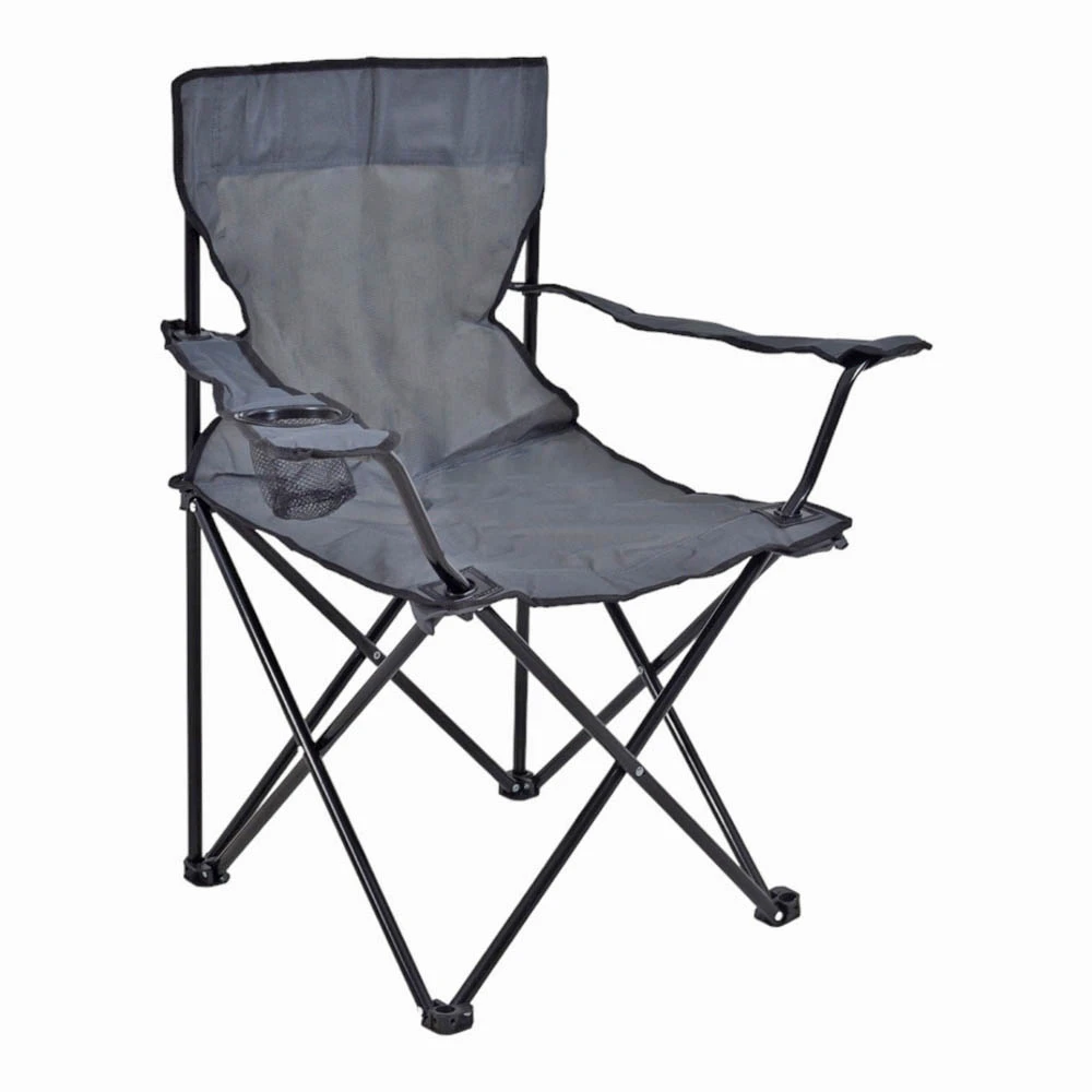 ΚΑΡΕΚΛΑ CAMPING ΠΤΥΣΣΟΜΕΝΗ ΓΚΡΙ 82x50x80εκ. - Ankor 824021