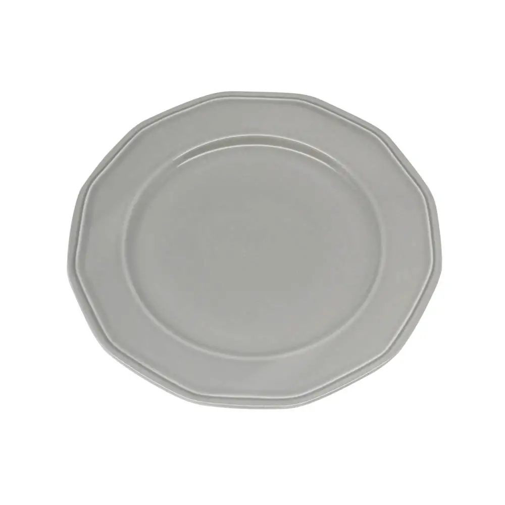 ΠΙΑΤΕΛΑ ΣΤΡΟΓΓΥΛΗ PREMIUM CLASSIC ΠΟΡΣΕΛΑΝΙΝΗ ΓΚΡΙ 31εκ.  - Ankor 8252-04