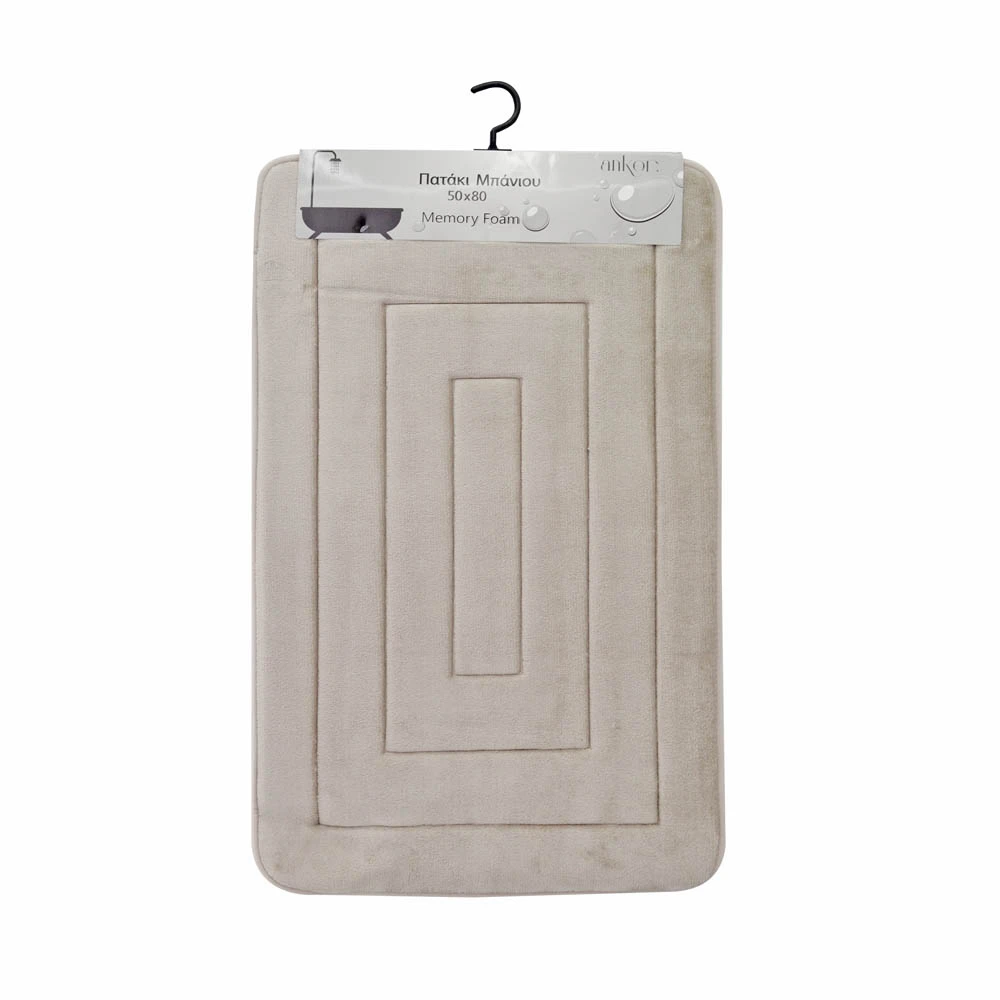 ΠΑΤΑΚΙ ΜΠΑΝΙΟΥ MEMORY FOAM ΜΠΕΖ ΜΕ SBR 50x80εκ. - Ankor 827411