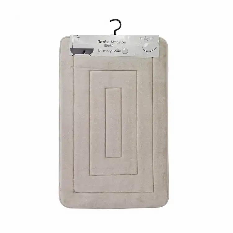 ΠΑΤΑΚΙ ΜΠΑΝΙΟΥ MEMORY FOAM ΜΠΕΖ ΜΕ SBR 50x80εκ. - Ankor 827411