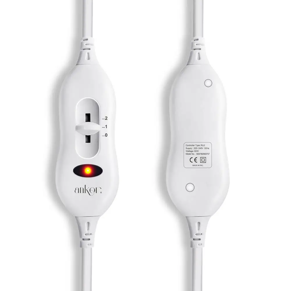 ΗΛΕΚΤΡΙΚΗ ΚΟΥΒΕΡΤΑ ΔΙΠΛΗ 140x150εκ. 2 ΧΕΙΡΙΣΤΗΡΙΑ ΤΩΝ 60W  - Ankor 827718