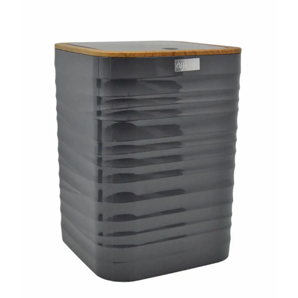 ΚΑΛΑΘΙ ΜΠΑΝΙΟΥ 5lt ΠΛΑΣΤΙΚΟ ΓΚΡΙ LUNA ΜΕ ΕΦΕ ΞΥΛΟΥ ΣΤΟ ΚΑΠΑΚΙ  - Ankor 830107