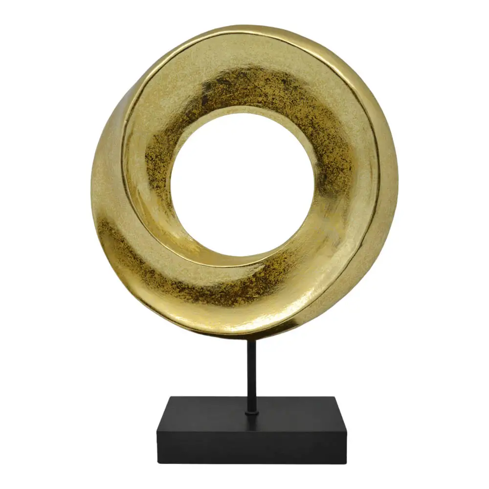 ΔΙΑΚΟΣΜΗΤΙΚΟ ΕΠΙΤΡΑΠΕΖΙΟ ΠΟΛΥΕΣΤΕΡΙΚΟ ΧΡΥΣΟ 23,5x7,5x32εκ. - Ankor 832705