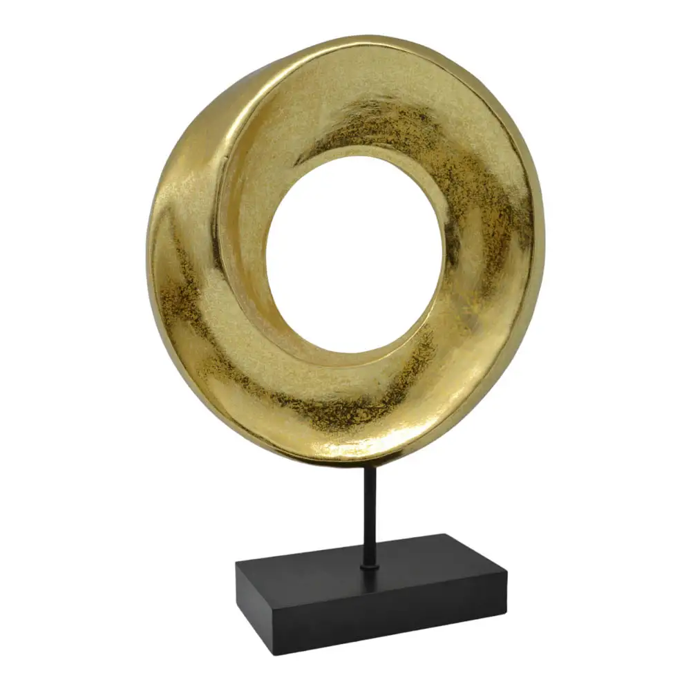 ΔΙΑΚΟΣΜΗΤΙΚΟ ΕΠΙΤΡΑΠΕΖΙΟ ΠΟΛΥΕΣΤΕΡΙΚΟ ΧΡΥΣΟ 23,5x7,5x32εκ. - Ankor 832705