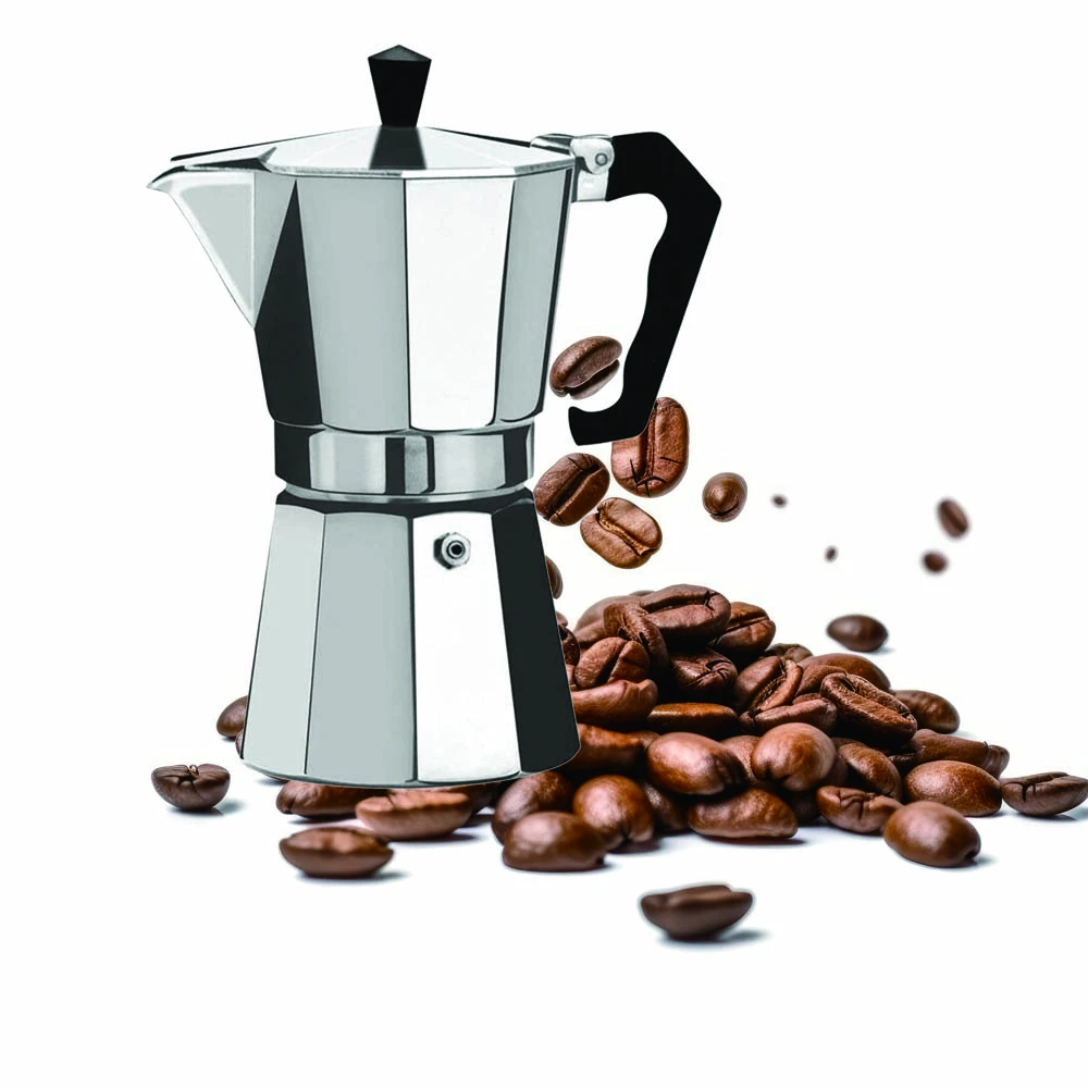 ΚΑΦΕΤΙΕΡΑ ESPRESSO ΑΛΟΥΜΙΝΙΟΥ ΓΙΑ 6 ΦΛΥΤΖΑΝΙΑ 300ml  - Ankor 833597