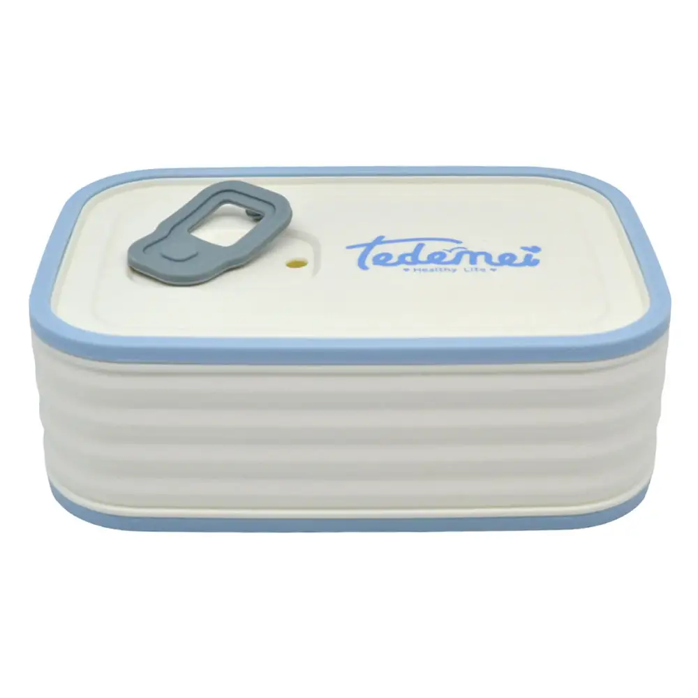 ΦΑΓΗΤΟΔΟΧΕΙΟ ΠΛΑΣΤΙΚΟ ΛΕΥΚΟ ΜΕ ΓΑΛΑΖΙΟ ΧΡΩΜΑ 0,58lt  - Ankor 833948